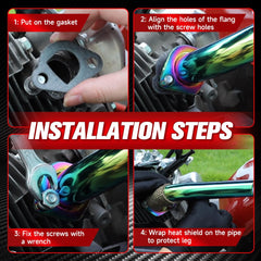 FVRITO mini bike or go-kart setup improving performance with straight exhaust
