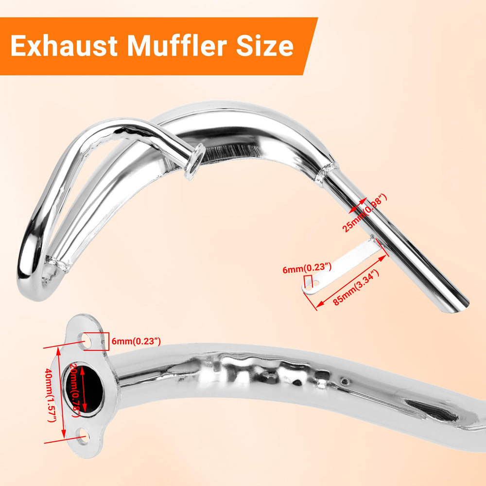 Muffler nut kit close-up emphasizing easy installation