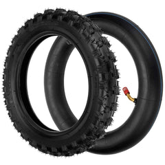 FVRITO dirt bike tire mounting demonstrating compatibility with small bikes.