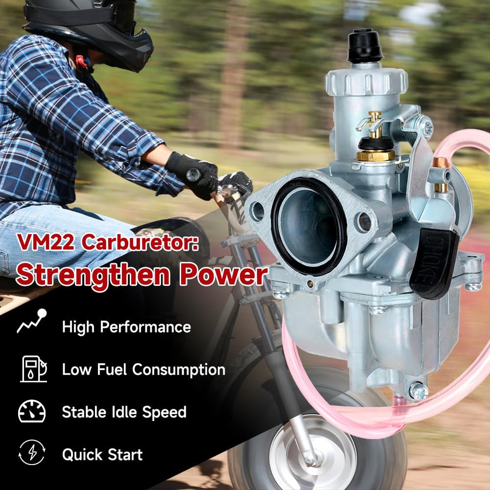 FVRITO VM22 38mm air filter improves airflow for smoother throttle response