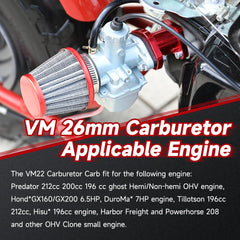 FVRITO VM22 throttle cable 50 inch offers flexible fitting for mini bikes