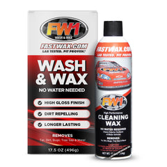 FW1 wash and wax spray bottle for quick, scratch-free detailing.