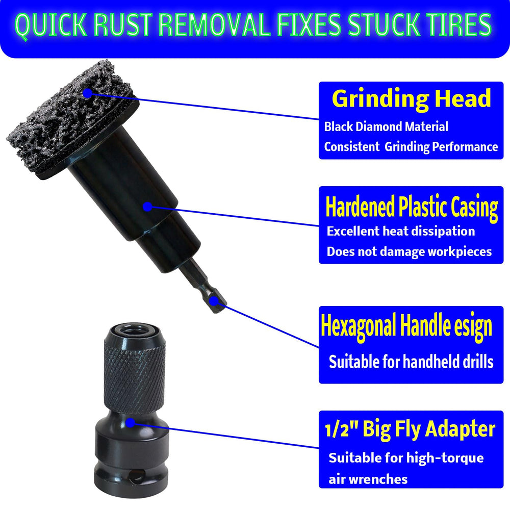 FWEXCK wheel hub cleaning tool hub resurfacing for uniform finish