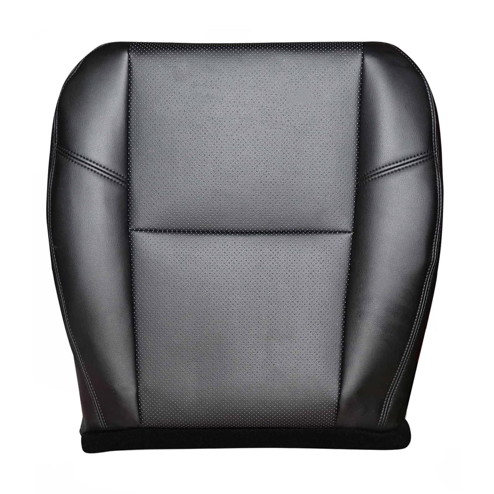 FZJDSD black perforated front driver bottom seat cover protects against wear