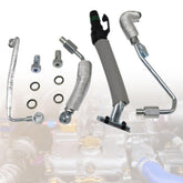 FZJDSD turbo oil feed tube for compatible GM vehicles with improved lubrication