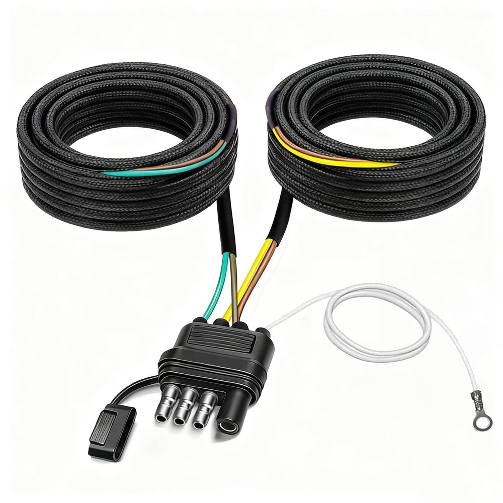 FZSFVAQ 25ft trailer wiring harness setup for easy installation