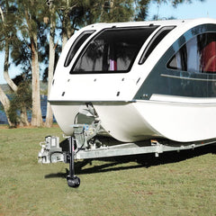 FZZD trailer jack fits tongue sizes from 2 to 5 inches for versatility