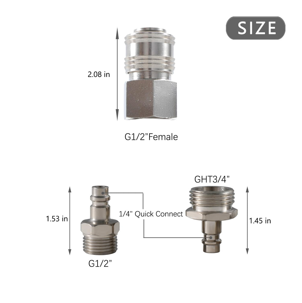 G-Sunny outdoor-water use made easier with easy-installation quick-connect for RVs.