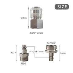 G-Sunny outdoor-water use made easier with easy-installation quick-connect for RVs.