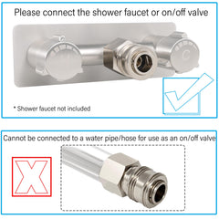G-Sunny garden hose adapter with three quarters inch for outdoor water connections.