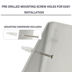 G-Sunny includes screws and wall anchors for simple installation