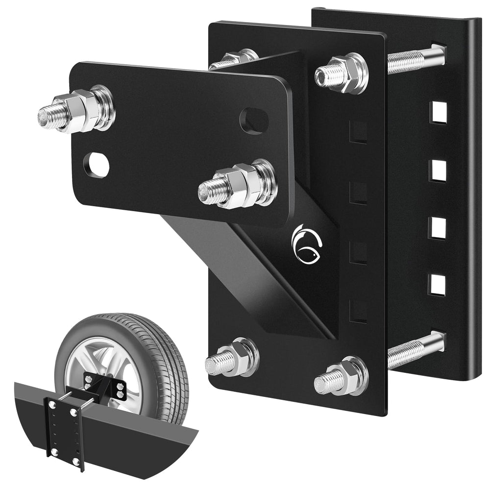 GADFISH spare tire carrier with triangular-structure design for robust road support