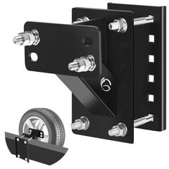 GADFISH spare tire carrier with triangular-structure design for robust road support