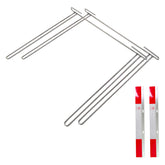 GaeaAuto chrome 24-inch mud flap anti-sail bracket on trucks for stable flaps