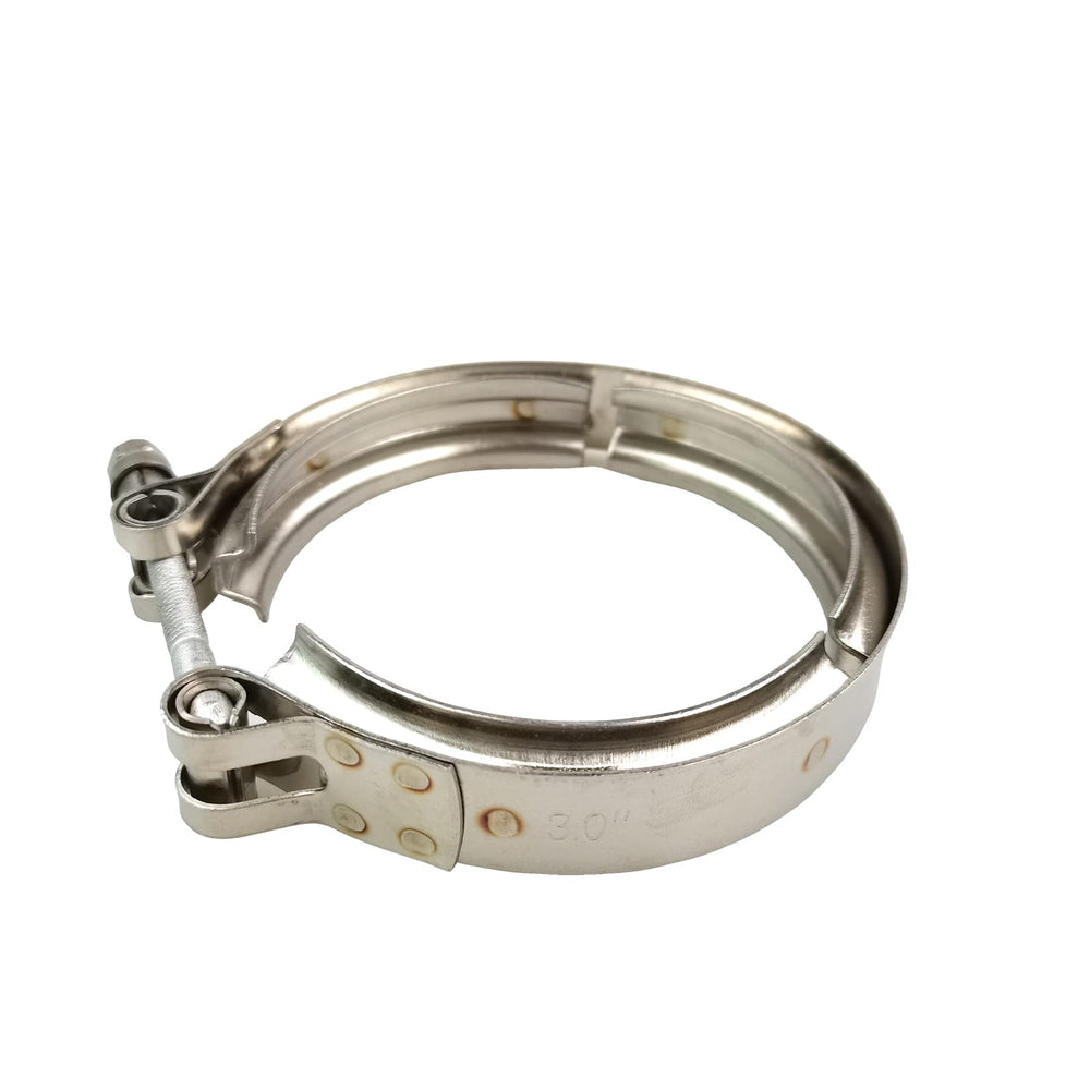 GaeaAuto v-band clamp on weld flange with secure fit for reliable connections.