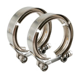 GAEAUTO 2.5-inch V-band clamp 2-pack close-up, corrosion-resistant 304 stainless steel.