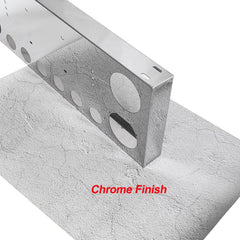 Heavy-duty 430 stainless steel construction offers durable weather resistance.