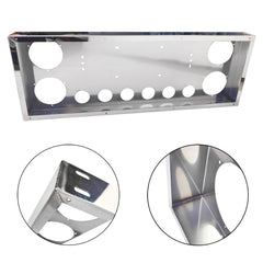 Package includes the stainless panel and backing plate for easy installation.