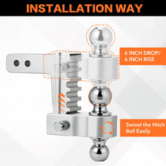 GAFONAXDRI locking pin improves hitch security during stops.