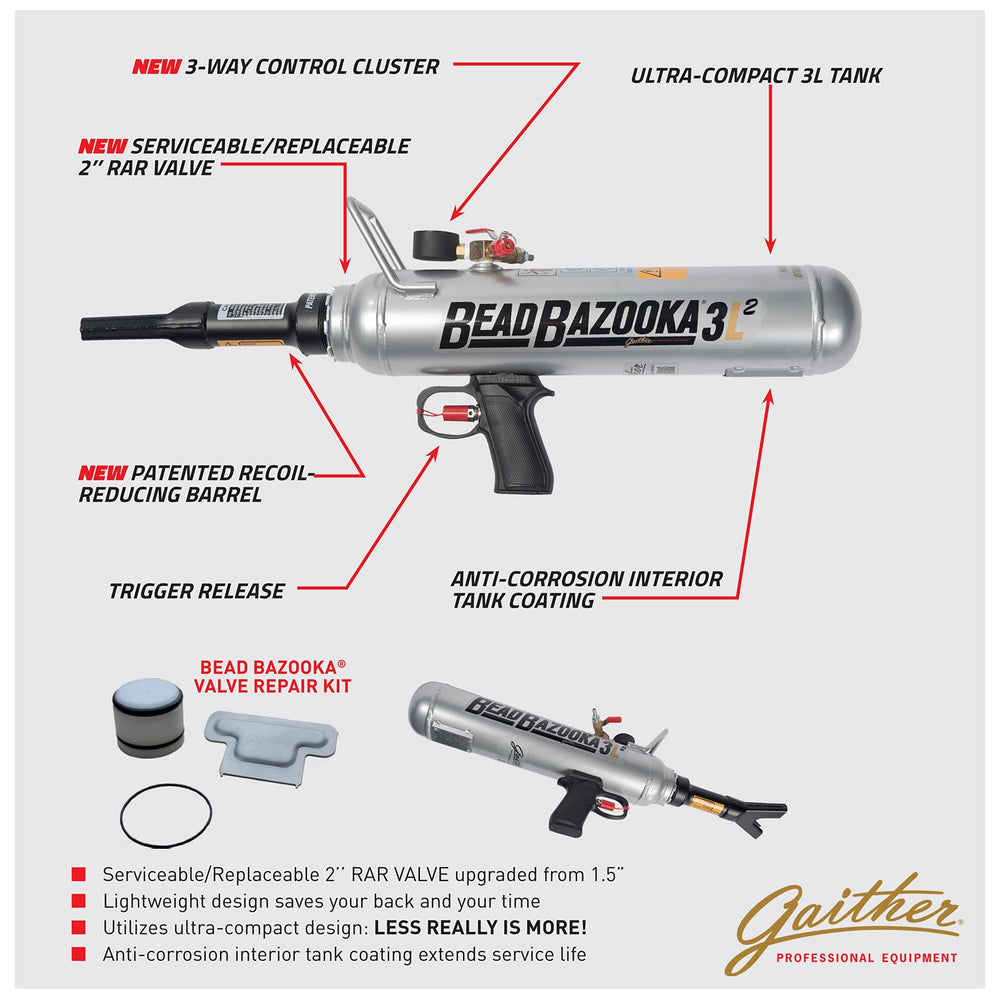Gaither's Super Slick'em lightweight portable bead seater reaches hard-to-reach spots.