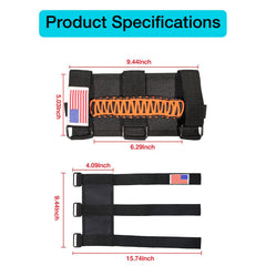 Durable wear-resistant strap design supports confident gripping on trails