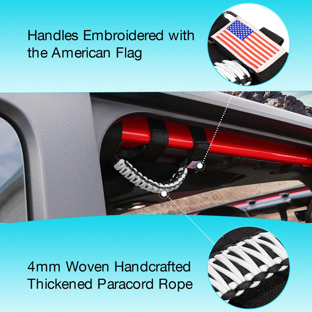 GAIZON grab handles with American flag pattern add visual style and utility