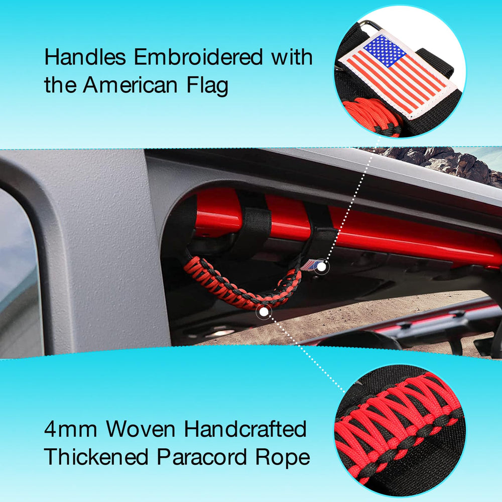 GAIZON grab handles on Gladiator roll bar provide reliable handholds