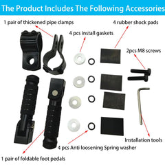 GALEPICK rear passenger pedal supports comfort and safety for riders and companions.