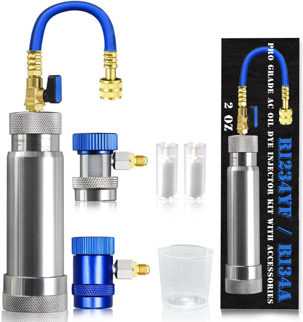 GallopMax AC oil dye injector kit assembly for precise oil placement.