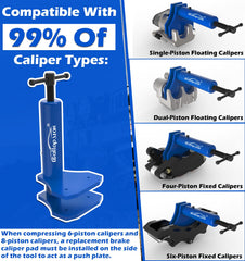 GallopMax universal caliper press tool for swift, precise piston backing.