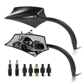 GAMAZING mirrors housing with spear design for bold motorcycle styling and road presence.