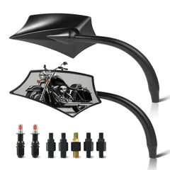 GAMAZING mirrors housing with spear design for bold motorcycle styling and road presence.