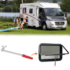 GAMPRO window use case showing stable ventilation during travel and camping.