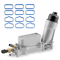 GAOBEN oil filter housing installed on engine, ready for use.