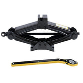 GAOLAOSY car scissor jack kit 2t demonstrates portable trunk storage for emergencies.