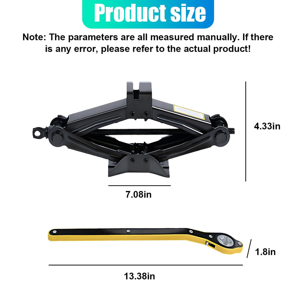 GAOLAOSY jack with wide base illustrates stability during lifting on various floors.