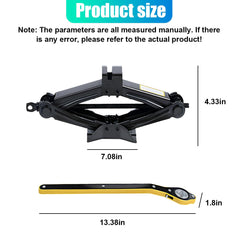 GAOLAOSY jack with wide base illustrates stability during lifting on various floors.