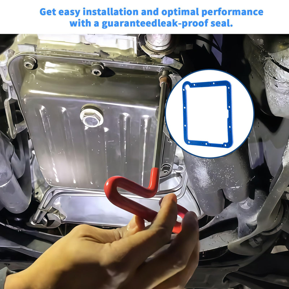 Exact gasket footprint for Ford C4 transmission pan.