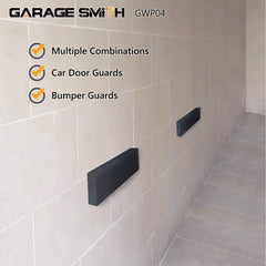 Garage Smith GWP04 foam core absorbs impact to protect doors and walls.