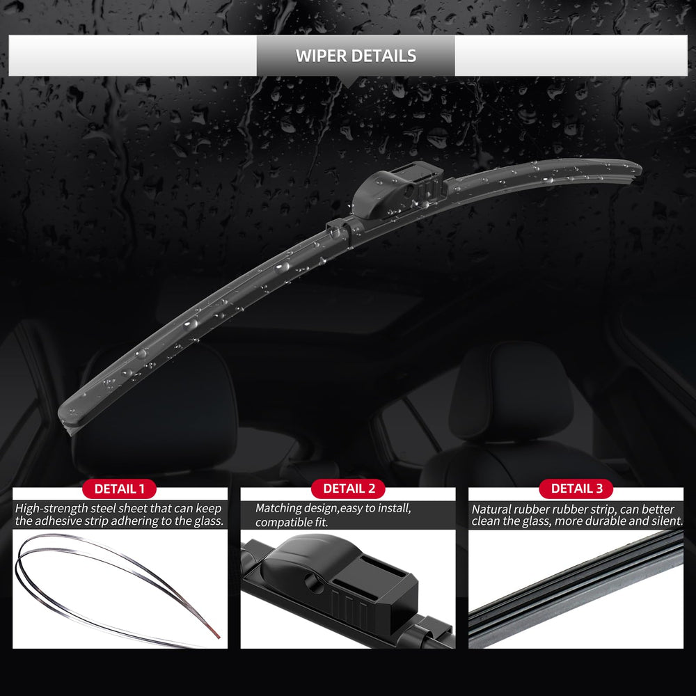 GARDIMU Porsche Cayenne 2011–2018 compatible front wiper installation.