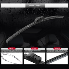 GARDIMU Porsche Cayenne 2011–2018 compatible front wiper installation.