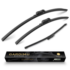 Gardimu Porsche Macan front wiper blade enhances visibility in rain and mist.