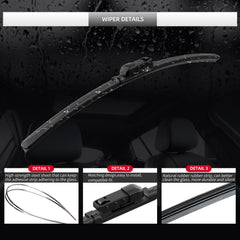 Gardimu Taos wiper blades with beam curvature for even pressure