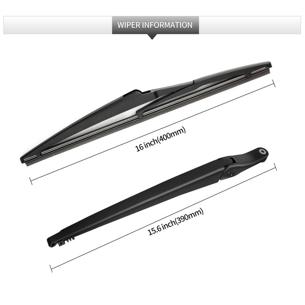 Gardimu rear wiper arm assembly with easy installation for Sienna.