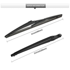 Gardimu rear wiper arm assembly with easy installation for Sienna.