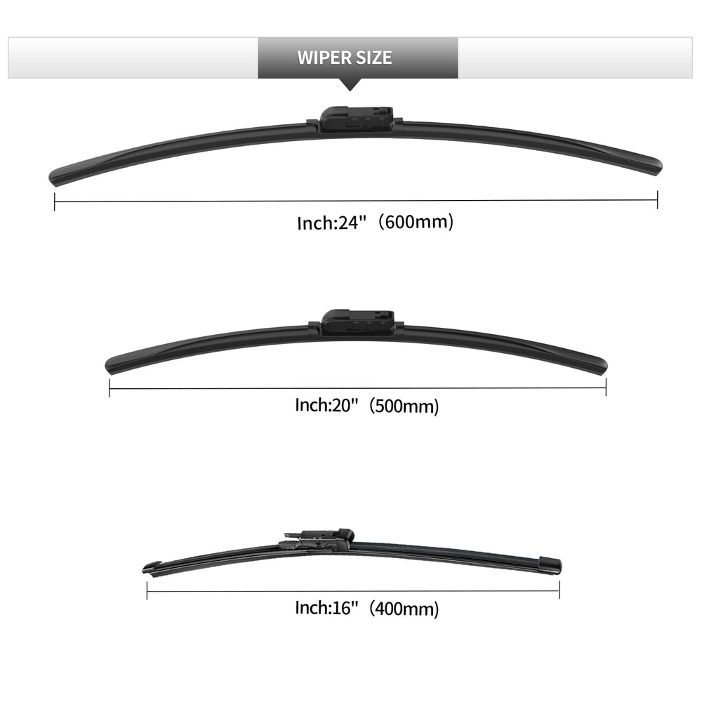 Gardimu wiper blade featuring beam curvature for even windshield contact.