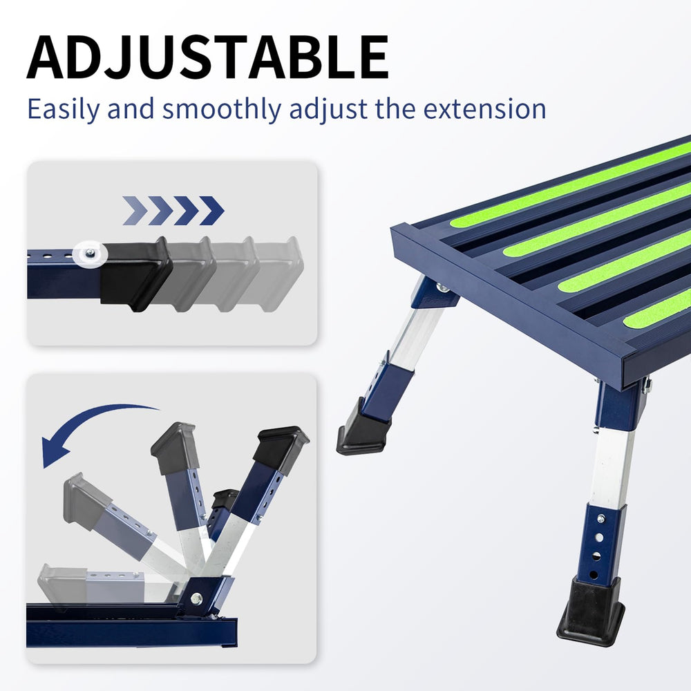 GarfatolRv folding RV step with convenient handle for easy setup