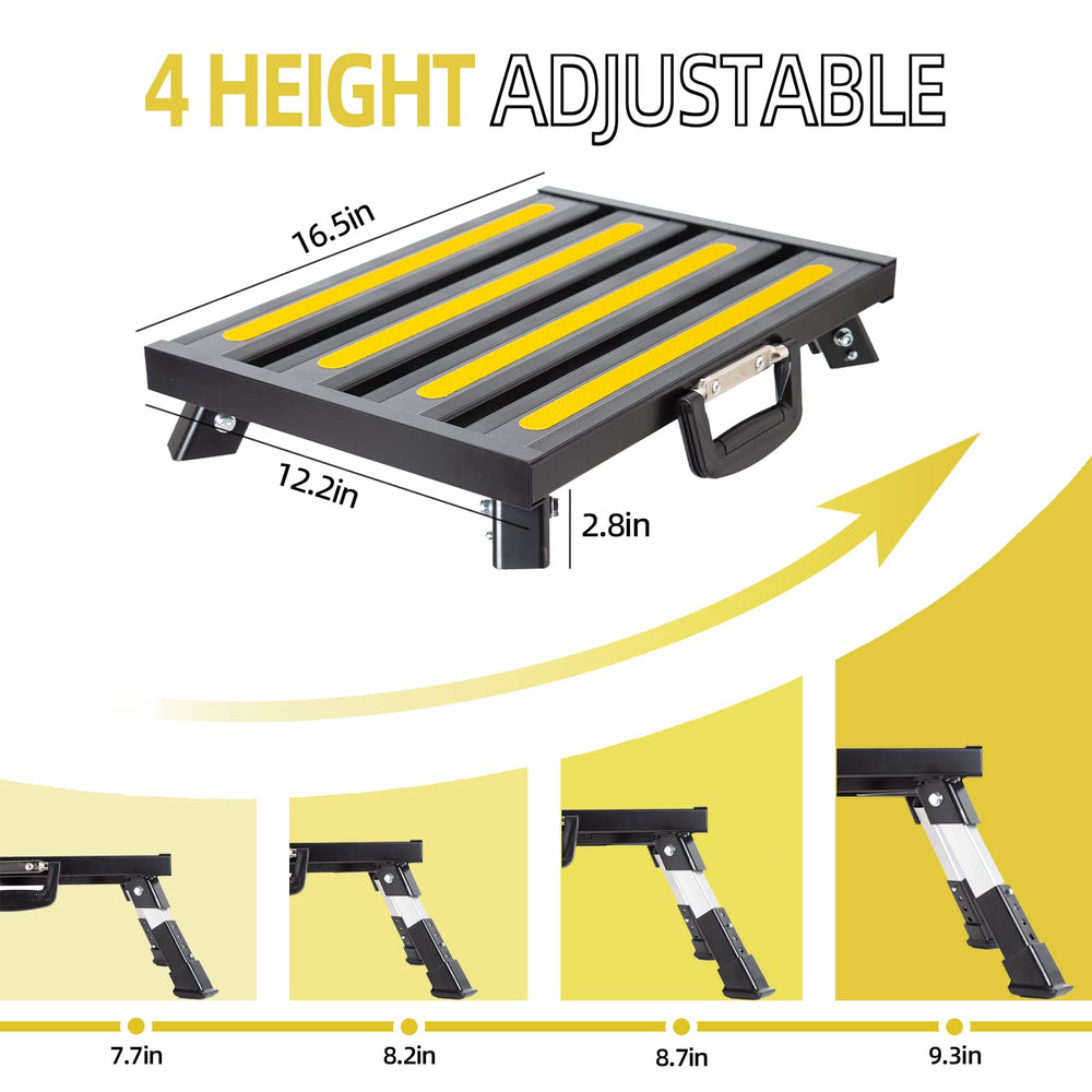 GarfatolRv Steps platform-dimensions show a stable 16.5 by 12.2 inch surface.
