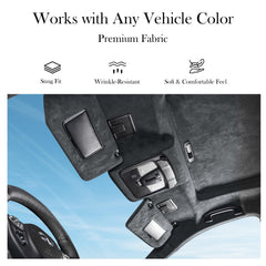 Garifon suede headliner gray color swatch suggests versatile DIY options