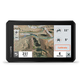 Garmin Tread 5.5-inch display shown in rugged conditions for off-road navigation